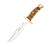 BW-16.OL lovecký nůž 16 cm, olivové dřevo, mosaz, kožené pouzdro