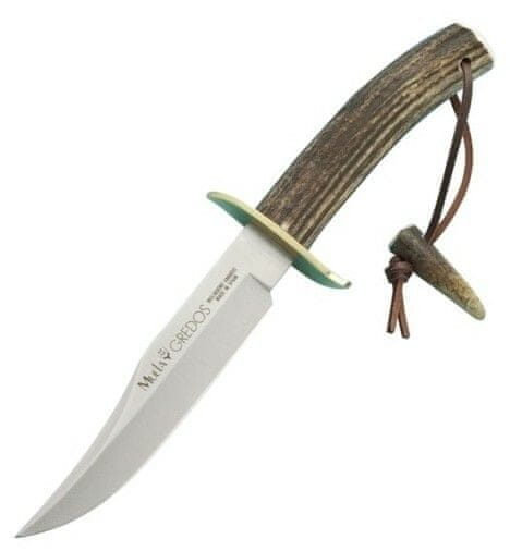 Muela GRED-16 lovecký nůž 16 cm, jelení paroh, kožené pouzdro