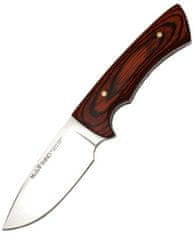 Muela RHINO-10R lovecký nůž 10 cm, dřevo Pakka, kožené pouzdro 