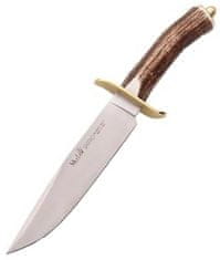 Muela SARRIO-19A lovecký nůž 19 cm, jelení paroh, kov, kožené pouzdro
