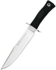 Muela SARRIO-19G outdoorový nůž 19 cm, černá, guma, kožené pouzdro