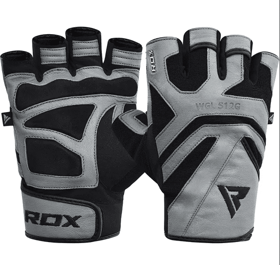 RDX GYM GLOVE LEATHER S12 TAN fitness rukavice velikost XXXL