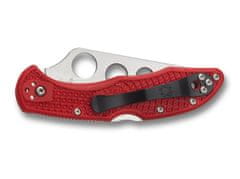 Spyderco C11TR Delica 4 Lightweight Trainer kapesní tréninkový nůž 7 cm, červená, FRN