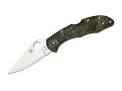 Spyderco C11ZFPGR Delica 4 Flat Ground Lightweight Green Zome kapesní nůž 7,4cm, zelená, FRN