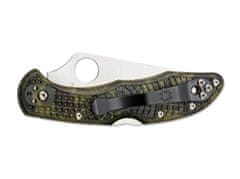 Spyderco C11ZFPGR Delica 4 Flat Ground Lightweight Green Zome kapesní nůž 7,4cm, zelená, FRN