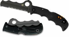 Spyderco C79PSBBK Assist záchranářský kapesní nůž 9,3 cm, celočerný, FRN, píšťalka, rozbíječ skla