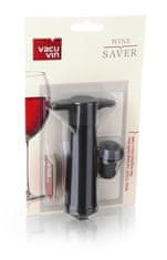 Vacuvin 0854460 vak. pumpa na víno černá v blistru (1 pumpa, 1 zátka)