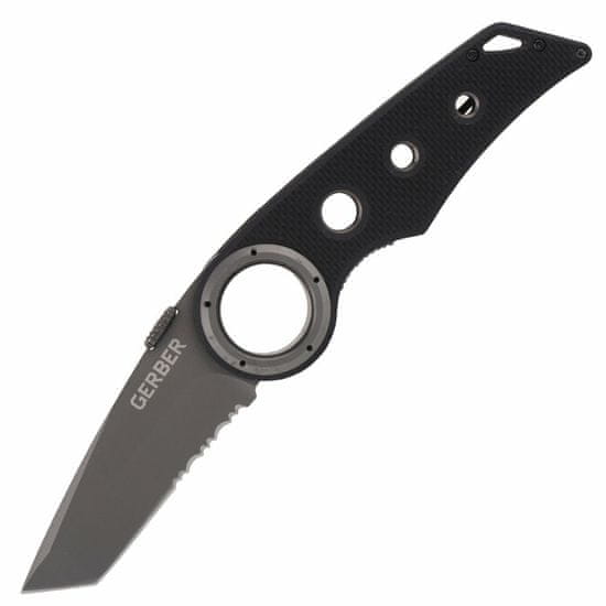 Gerber 31-003641 Remix taktický kapesní nůž 7,7 cm, celočerná, G10, spona