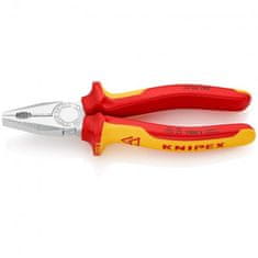 Knipex Kombinované kleště, elektrikářské, izolované 1000 V, 180 mm - KNIPEX 03 06 180