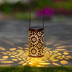Haushalt Haushalt international LED solární lucerna Zlatá záře - Květy