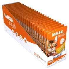 IAMS Kapsička Delights Adult kuře a krůta masem v omáčce 85g