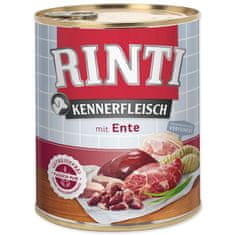 Rinti Konzerva Kennerfleisch Adult kachní srdce 800g