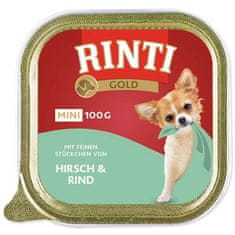 Rinti Vanička Gold Adult Mini jelen a hovězí 100g