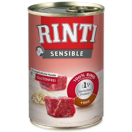 Rinti Konzerva Sensible Adult hovězí a rýže 400g