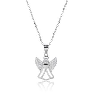 NUBIS Střibrný náhrdelník s andílkem