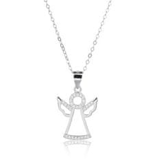 NUBIS Střibrný náhrdelník s andělem