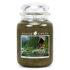 Goose Creek Svíčka 0,68 KG Domek v lese, aromatická ve skle