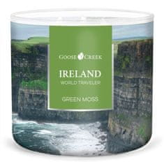 Goose Creek Svíčka WORLD TRAVELER 0,41 KG IRELAND - GREEN MOSS, aromatická v dóze
