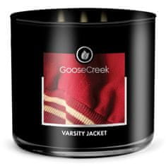 Goose Creek Svíčka MENS COLLECTION 0,41 KG VARSITY JACKET, aromatická v dóze, 3 knoty