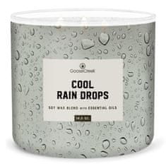 Goose Creek Svíčka MEN'S COLLECTION 0,41 KG COOL RAIN DROPS, aromatická v dóze, 3 knoty