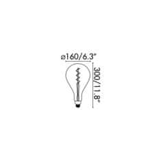 FARO Barcelona FARO LED žárovka A160 AMBER SP 5W E27 DIM