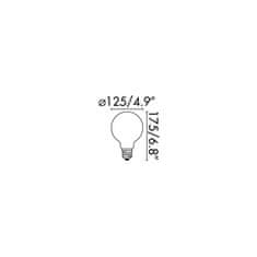 FARO Barcelona FARO LED žárovka GLOBE filament AMBER E27 5W 2200K DIM