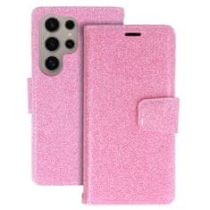 MobilPouzdra.cz Knížkové pouzdro 2v1 Liavec Glitter Magsafe pro Samsung Galaxy S23 Ultra , barva růžová