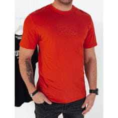 Dstreet Pánské tričko s potiskem WIRAS oranžové rx5411 XL