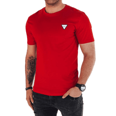 Dstreet Pánské tričko BASE červené rx5446 M