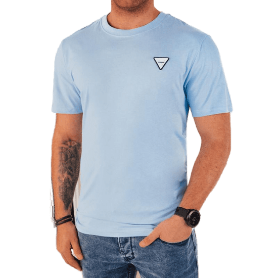 Dstreet Pánské tričko BASE modré rx5447