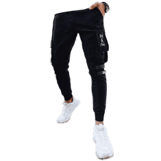 Dstreet Pánské bojové kalhoty SIT černé ux4306 S