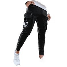 Dstreet Pánské bojové kalhoty SITT černé ux4309 S