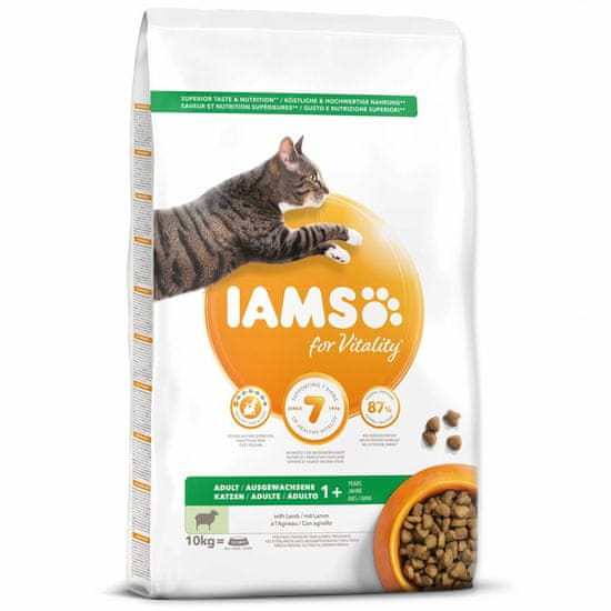 IAMS Krmivo Cat Adult Lamb 10kg