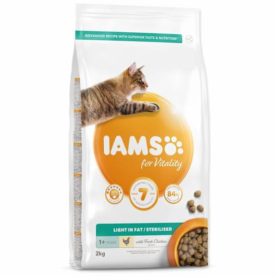 IAMS Krmivo Cat Adult/Senior Weight Control/Sterilized Chicken 2kg