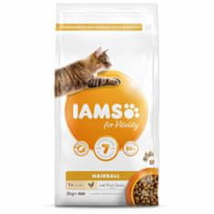 IAMS Krmivo Cat Adult/Senior Hairball Chicken 2kg 