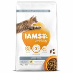 IAMS Krmivo Cat Adult/Senior Indoor Chicken 10kg