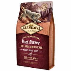 Carnilove Krmivo Large Breed Cats Muscles, Bones, Joints Duck & Turkey 2kg