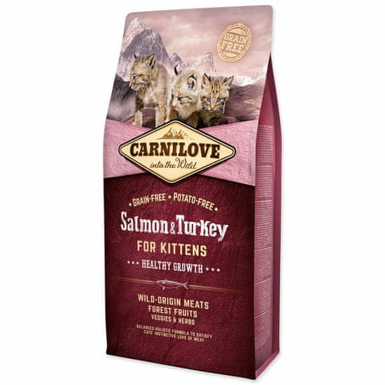 Carnilove Krmivo Kitten Healthy Growth Salmon & Turkey 6kg