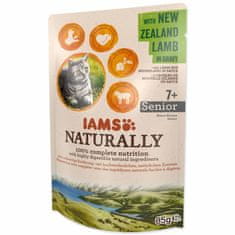 IAMS Kapsička Naturally Senior jehněčí v omáčce 85g