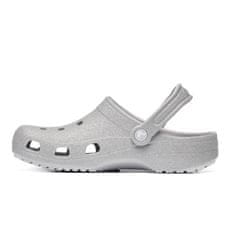 Crocs Dřeváky šedé 38 EU Classic Glitter Clog