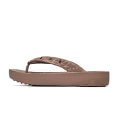 Crocs Žabky hnědé 42 EU Classic Platform Geometrc Flip