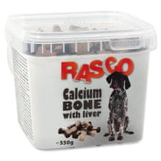 RASCO Pochoutka kost kalciová s játry 2,5cm 550g