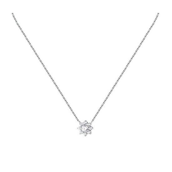 Morellato Půvabný stříbrný náhrdelník s kytičkou Tesori SAIW184