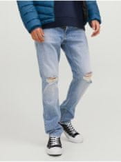 Jack&Jones Světle modré pánské straight fit džíny Jack & Jones Tim 30/32