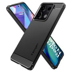 Spigen Silikonový obal na Xiaomi Redmi NOTE 13 5G Spigen Rugged Armor Matte Black