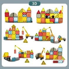 iMex Toys Magnetická stavebnice Magnetic Tiles Industry 42ks