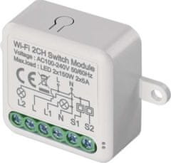 Emos GoSmart modul spínací IP-2102SW, Wi-Fi, 2-kanálový