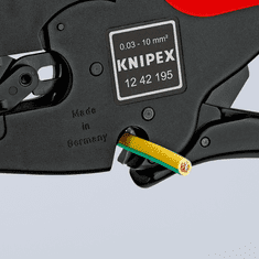 Knipex Odizolovací kleště, samonastavitelné, 0,03-10,0 mm2 - KNIPEX 12 42 195