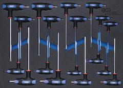 BGS technic Modul - klíče imbus, torx s T-rukojetí, 18ks - BGS 4010