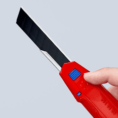 Knipex Odlamovací univerzální nůž CutiX, 18 mm, délka 165 mm - KNIPEX 90 10 165 BK